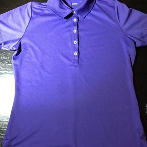 Nike Polo golf shirt, size Large, Purple